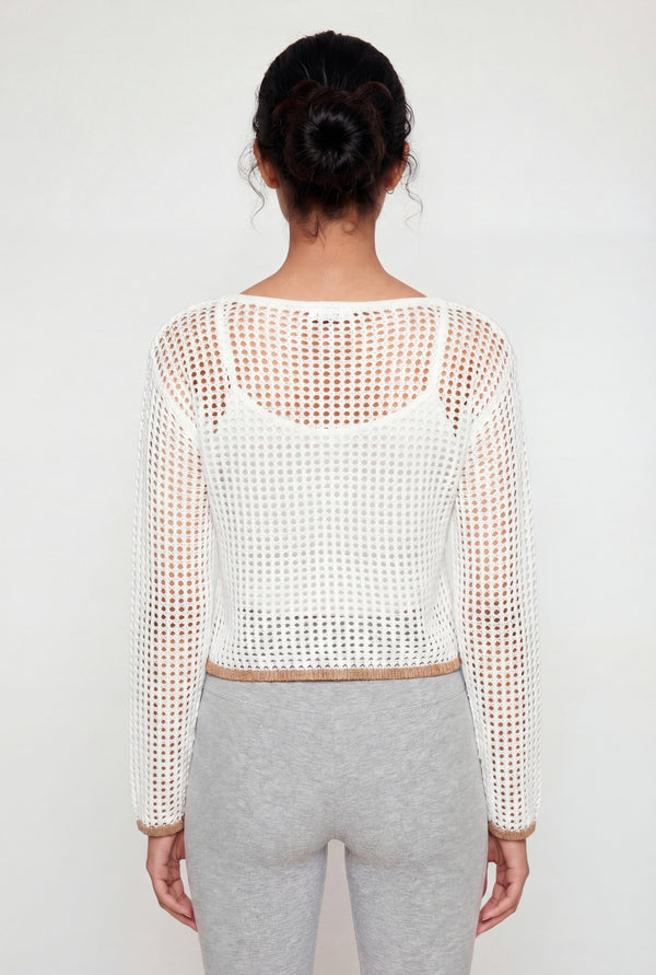 Crochet 23 Graphic Long Sleeve Top - Image 5