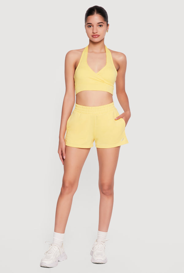 Smocked High Waisted Shorts