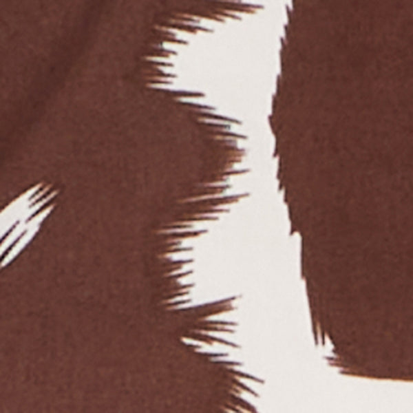Cow Print Metallic Fringe Detail Button Front Vest - Image 4
