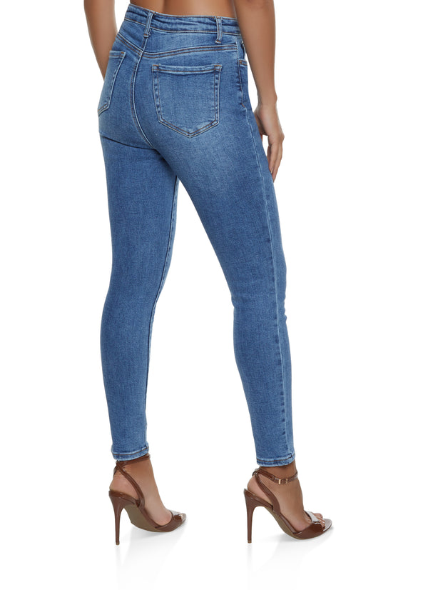 WAX Basic High Waisted Skinny Jeans - Image 2