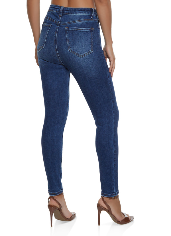 WAX Basic High Waisted Skinny Jeans - Image 2