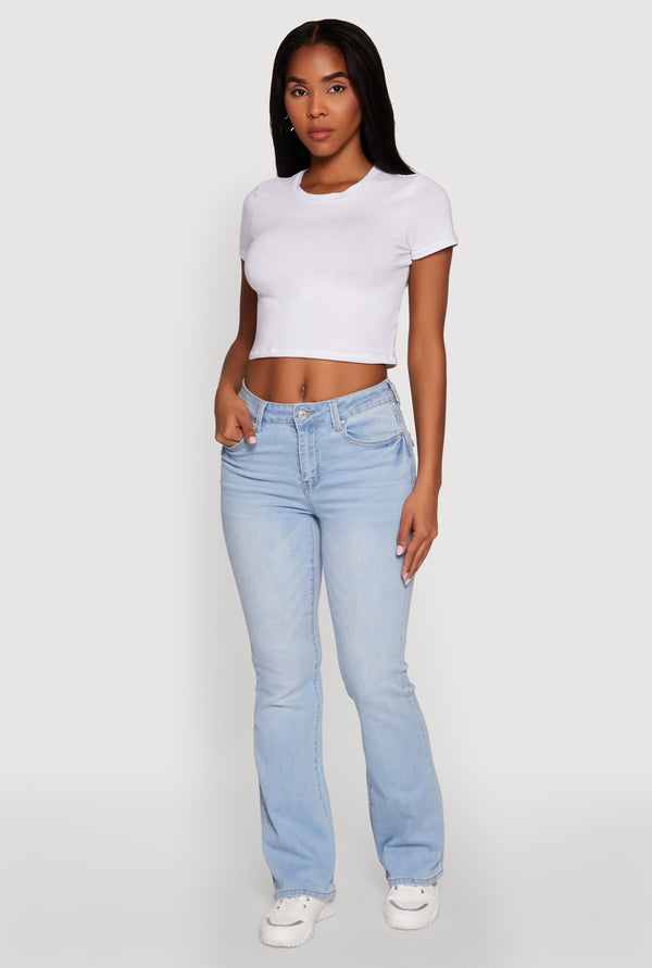 WAX Stretch Flap Pocket Bootcut Jeans