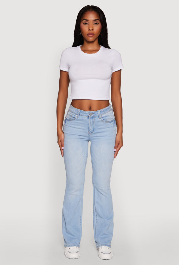 WAX Stretch Flap Pocket Bootcut Jeans - Image 2