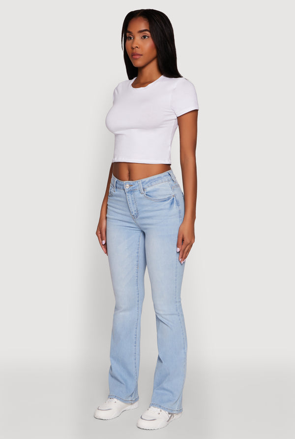 WAX Stretch Flap Pocket Bootcut Jeans - Image 3